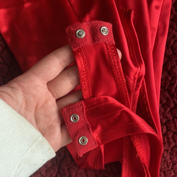 Bodysuit fur top lined red - Picture 3 of 3